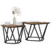 Set măsuțe laterale 2 pcs Stejar afumat 50 x 50 x 40 cm - WALTI WALTI