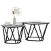 Set măsuțe laterale 2 pcs sonoma gri 50 x 50 x 40 cm - WALTI WALTI