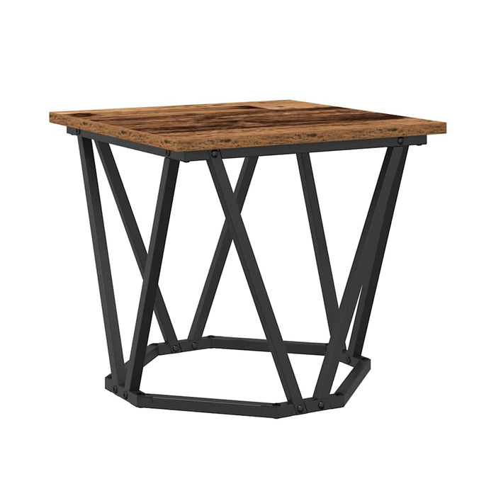 Set măsuțe laterale 2 pcs Lemn recuperat 50 x 50 x 40 cm - WALTI WALTI