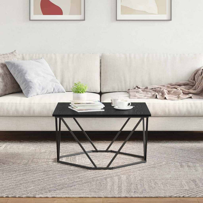 Masă de cafea Stejar negru 80 x 80 x 45 cm - WALTI WALTI