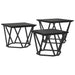 Masă de cafea 3 pcs Stejar negru 50 x 50 x 40 cm - WALTI WALTI