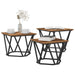 Masă de cafea 3 pcs Lemn vechi 50 x 50 x 40 cm - WALTI WALTI