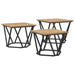 Masă de cafea 3 pcs stejar artizanal 50 x 50 x 40 cm - WALTI WALTI