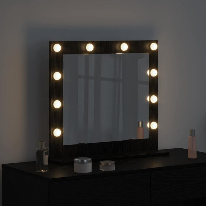 Oglindă de toaletă cu oglindă Stejar Negru 60 x 55 x 18 cm - WALTI WALTI