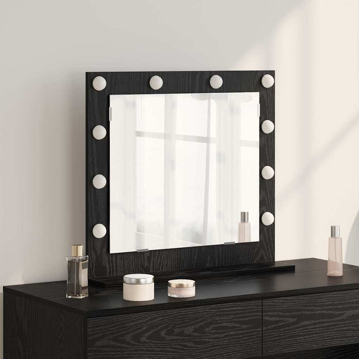 Oglindă de toaletă cu oglindă Stejar Negru 60 x 55 x 18 cm - WALTI WALTI