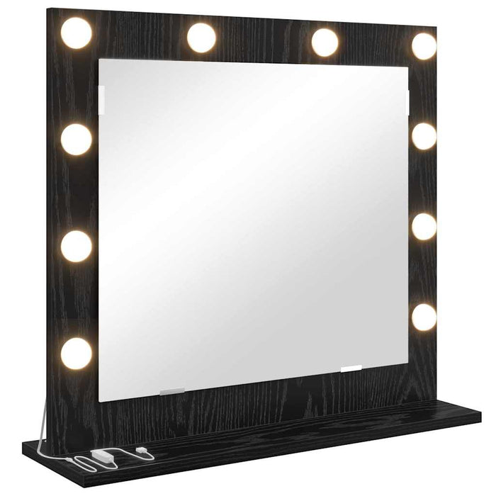 Oglindă de toaletă cu oglindă Stejar Negru 60 x 55 x 18 cm - WALTI WALTI