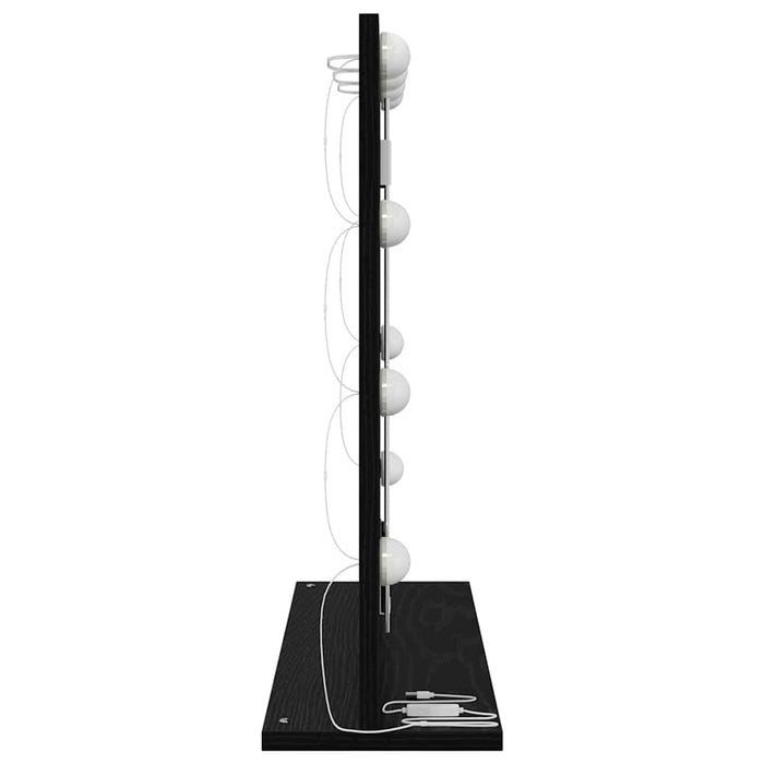 Oglindă de toaletă cu oglindă Stejar Negru 60 x 55 x 18 cm - WALTI WALTI