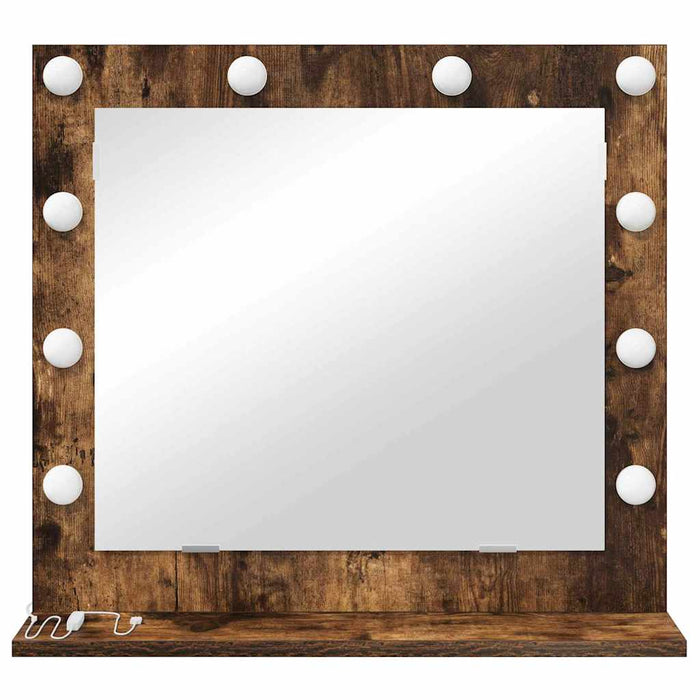 Oglindă de toaletă cu oglindă Stejar fumuriu 60 x 55 x 18 cm - WALTI WALTI