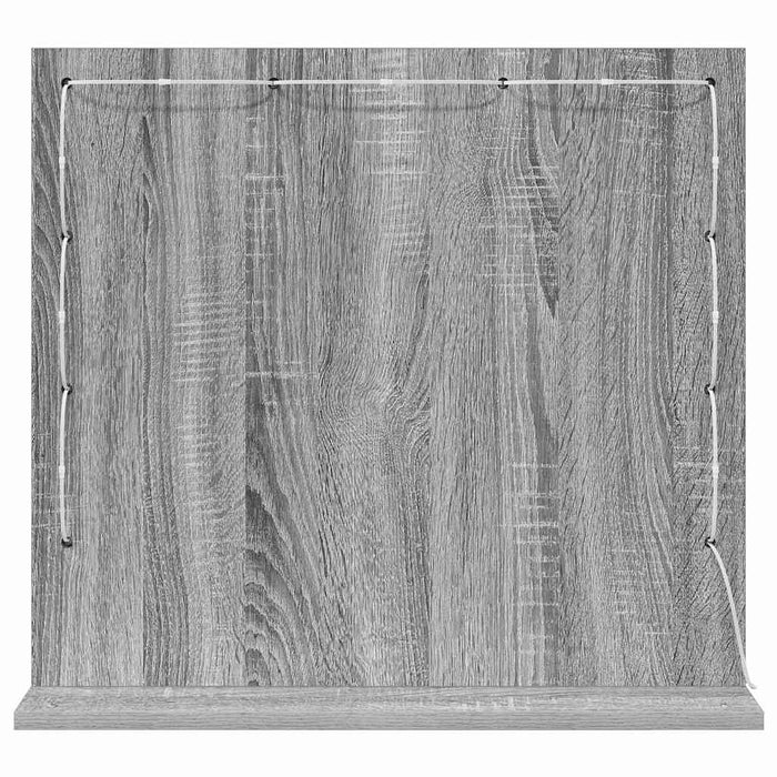 Oglindă de toaletă cu oglindă Gri Sonoma 60 x 55 x 18 cm - WALTI WALTI