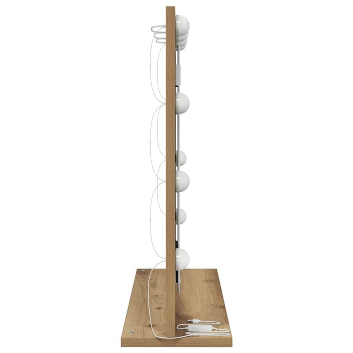 Oglindă de toaletă cu oglindă Stejar Artizanal 60 x 55 x 18 cm - WALTI WALTI