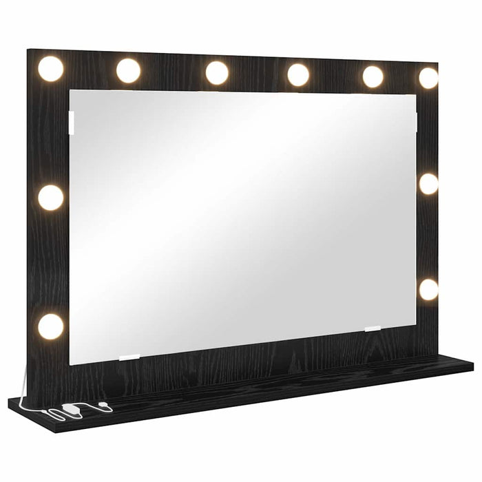 Oglindă de toaletă cu oglindă Stejar Negru 80 x 15 x 18 cm - WALTI WALTI