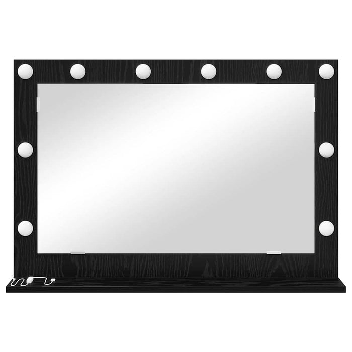 Oglindă de toaletă cu oglindă Stejar Negru 80 x 15 x 18 cm - WALTI WALTI