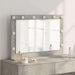 Oglindă de toaletă cu oglindă Gri din beton 80 x 55 x 18 cm - WALTI WALTI