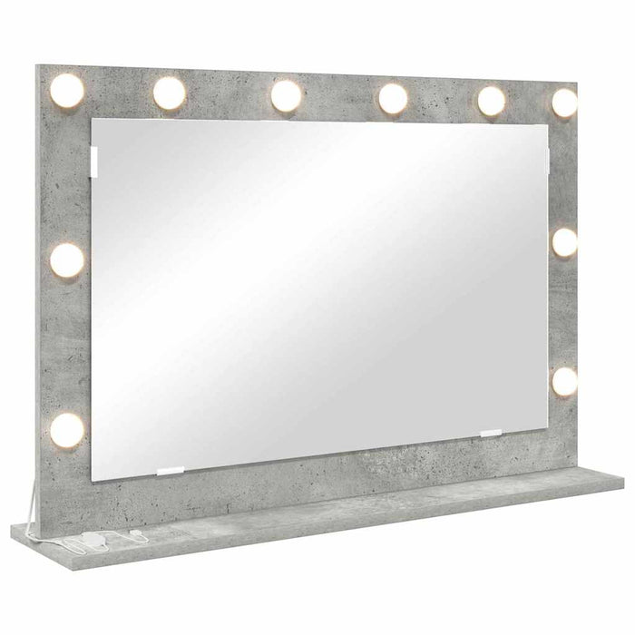 Oglindă de toaletă cu oglindă Gri din beton 80 x 55 x 18 cm - WALTI WALTI