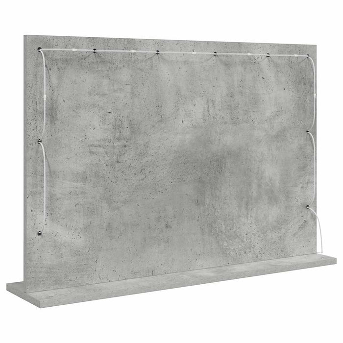 Oglindă de toaletă cu oglindă Gri din beton 80 x 55 x 18 cm - WALTI WALTI