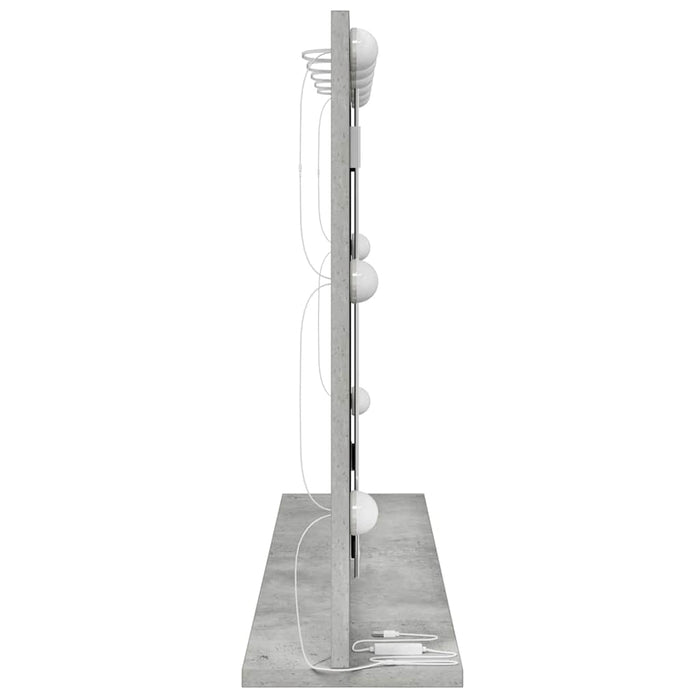 Oglindă de toaletă cu oglindă Gri din beton 80 x 55 x 18 cm - WALTI WALTI