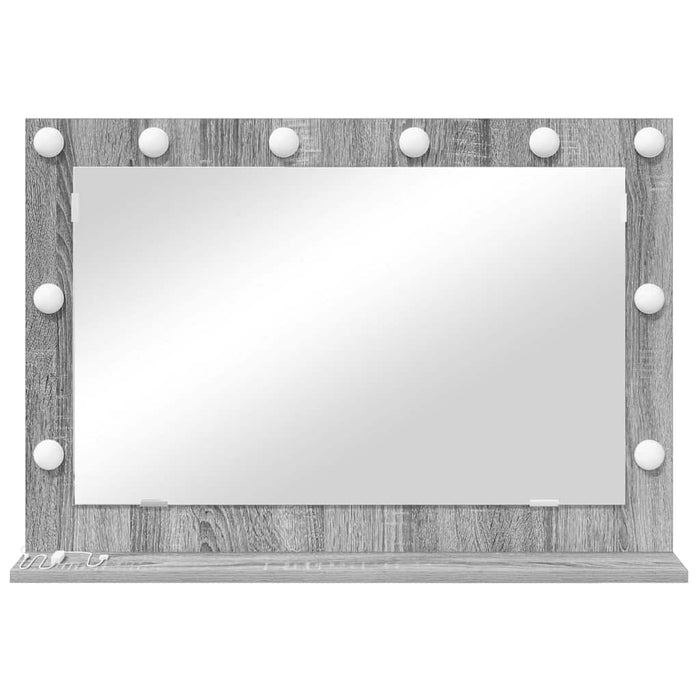 Oglindă de toaletă cu oglindă Gri Sonoma 80 x 55 x 18 cm - WALTI WALTI