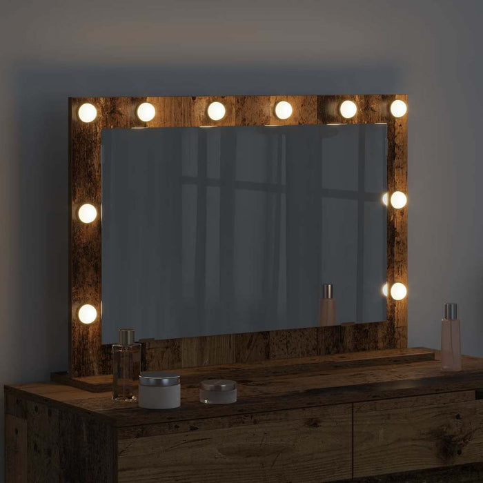 Oglindă de toaletă cu oglindă Lemn Vechi 80 x 55 x 18 cm - WALTI WALTI