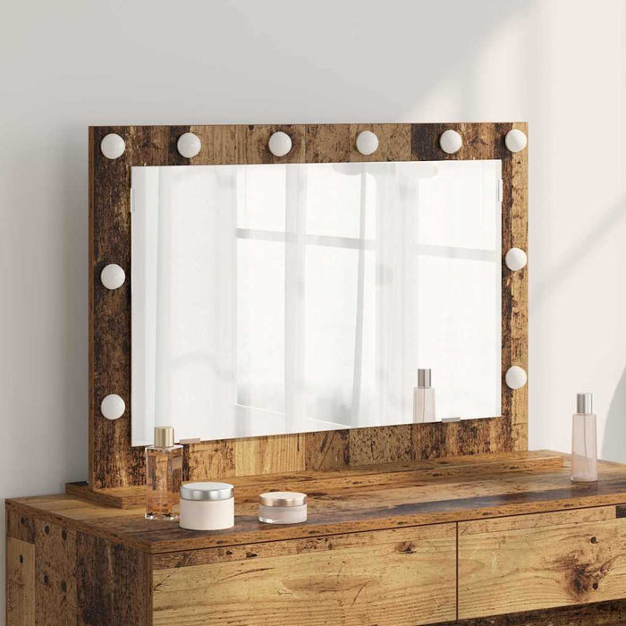 Oglindă de toaletă cu oglindă Lemn Vechi 80 x 55 x 18 cm - WALTI WALTI