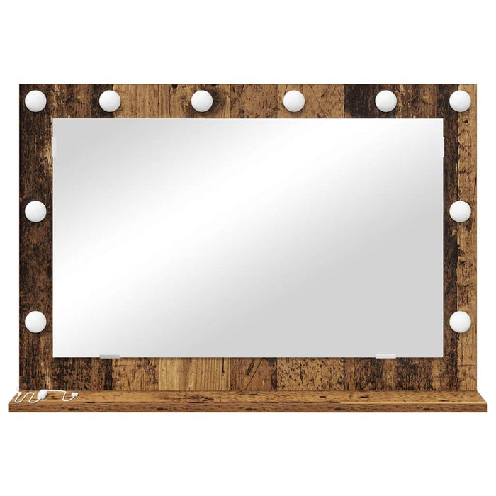 Oglindă de toaletă cu oglindă Lemn Vechi 80 x 55 x 18 cm - WALTI WALTI