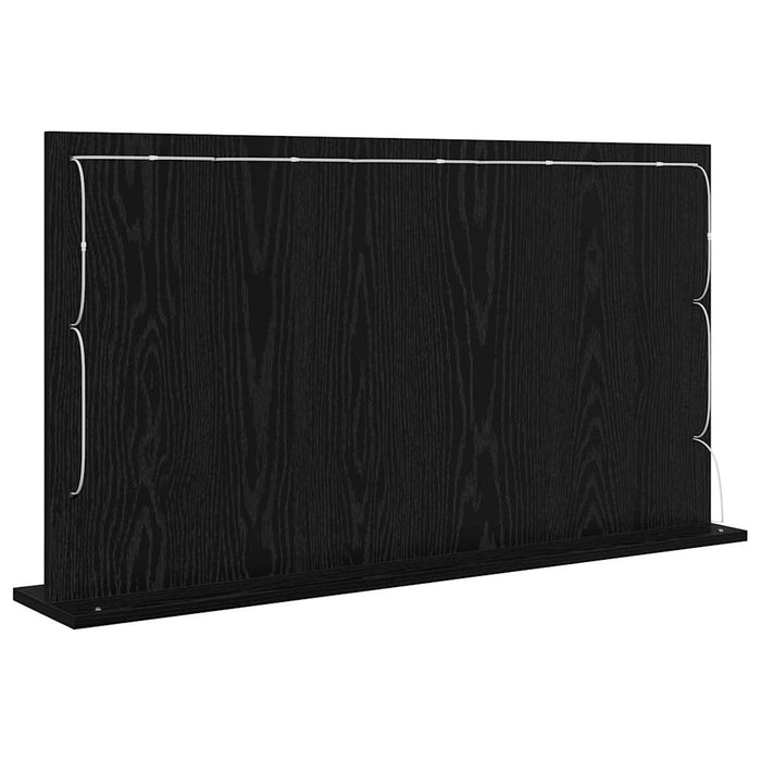Oglindă de toaletă Dreptunghiular Stejar Negru 100 x 55 x 18 cm - WALTI WALTI