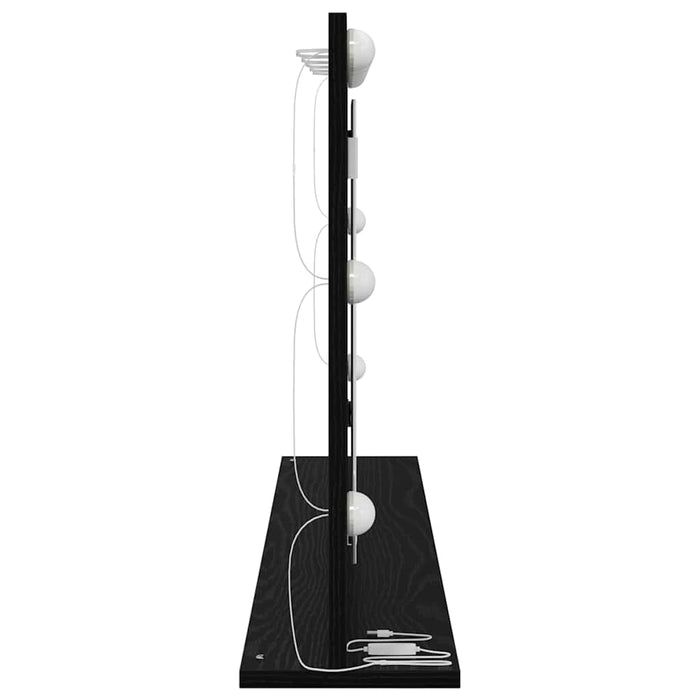 Oglindă de toaletă Dreptunghiular Stejar Negru 100 x 55 x 18 cm - WALTI WALTI