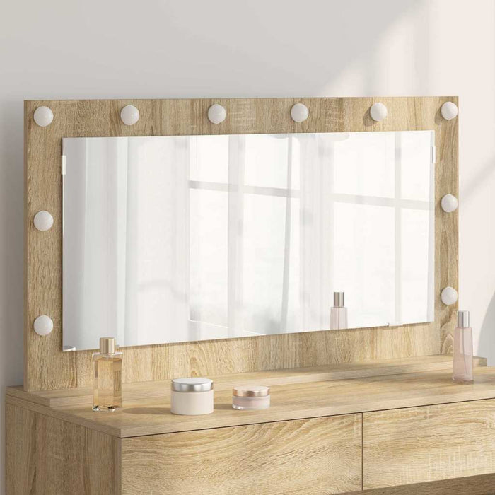 Oglindă de toaletă cu oglindă Stejar Sonoma 100 x 55 x 18 cm - WALTI WALTI
