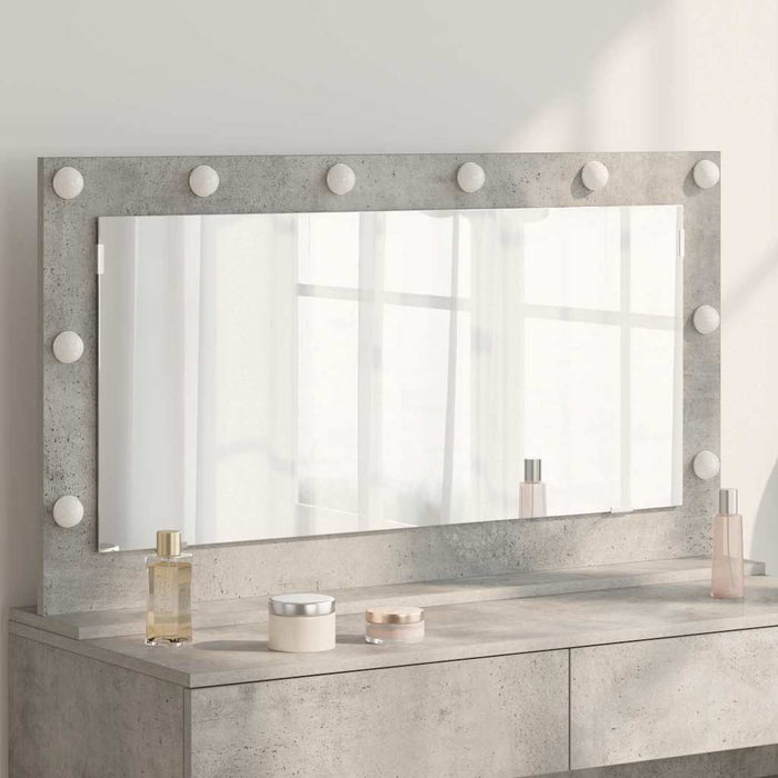 Oglindă de toaletă cu oglindă Gri din beton 100 x 55 x 18 cm - WALTI WALTI