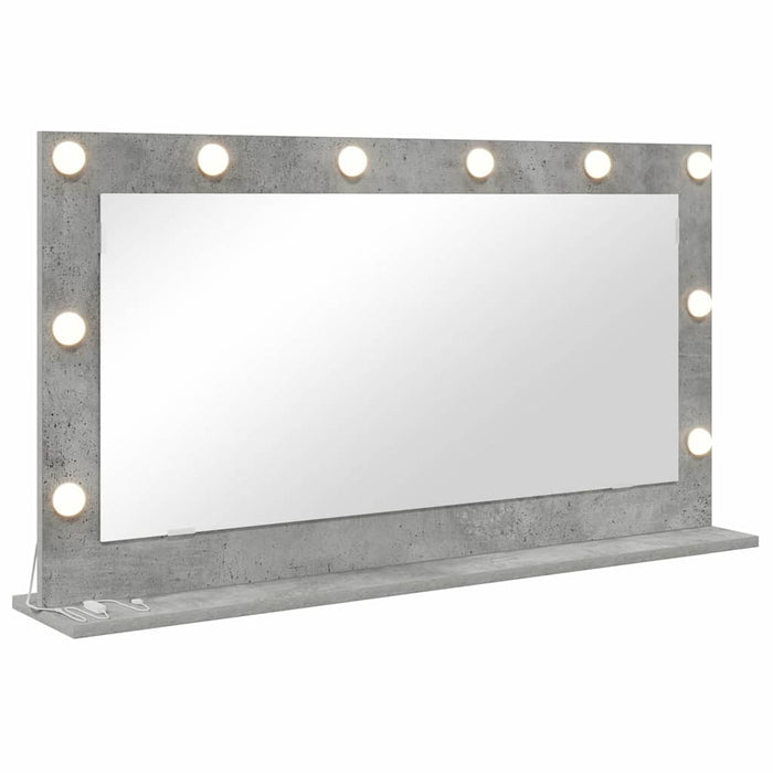 Oglindă de toaletă cu oglindă Gri din beton 100 x 55 x 18 cm - WALTI WALTI