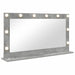 Oglindă de toaletă cu oglindă Gri din beton 100 x 55 x 18 cm - WALTI WALTI