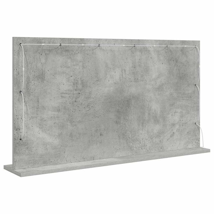 Oglindă de toaletă cu oglindă Gri din beton 100 x 55 x 18 cm - WALTI WALTI