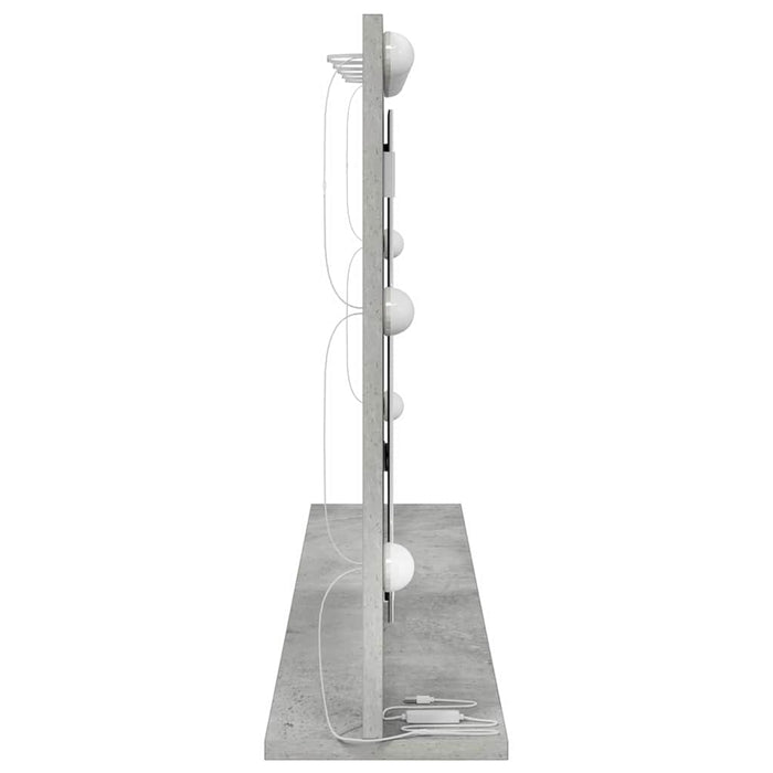 Oglindă de toaletă cu oglindă Gri din beton 100 x 55 x 18 cm - WALTI WALTI