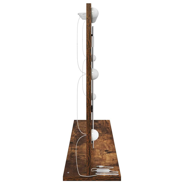 Oglindă de toaletă cu oglindă Stejar fumuriu 100 x 55 x 18 cm - WALTI WALTI