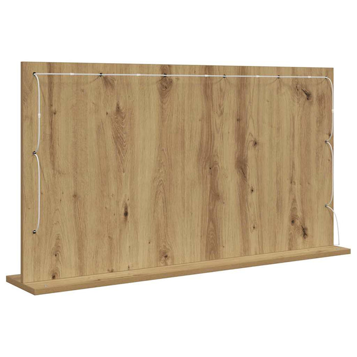 Oglindă de toaletă cu oglindă Stejar Artizanal 100 x 55 x 18 cm - WALTI WALTI