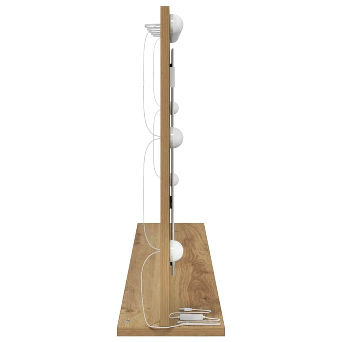 Oglindă de toaletă cu oglindă Stejar Artizanal 100 x 55 x 18 cm - WALTI WALTI