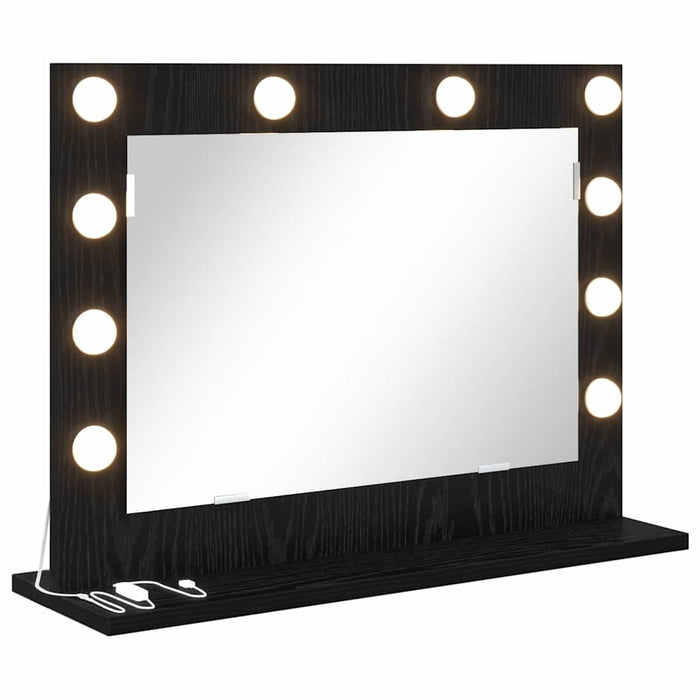 Oglindă de toaletă cu oglindă Stejar Negru 60 x 45 x 18 cm - WALTI WALTI