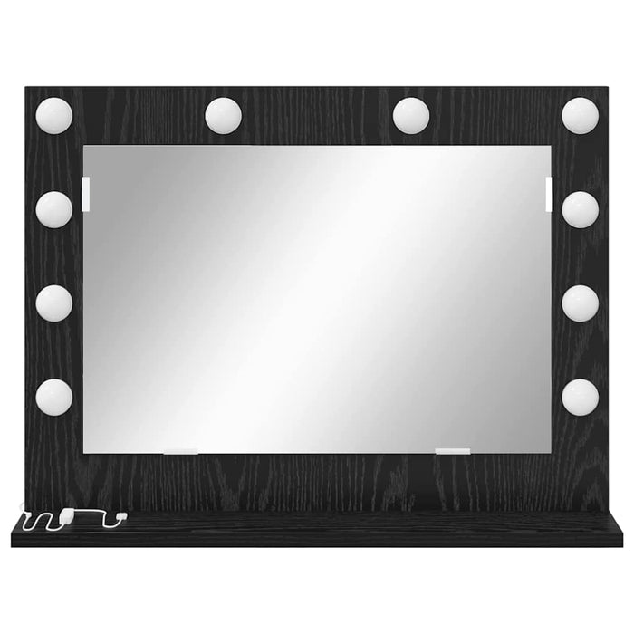 Oglindă de toaletă cu oglindă Stejar Negru 60 x 45 x 18 cm - WALTI WALTI