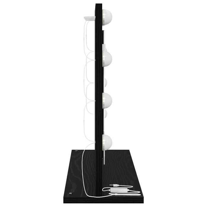Oglindă de toaletă cu oglindă Stejar Negru 60 x 45 x 18 cm - WALTI WALTI