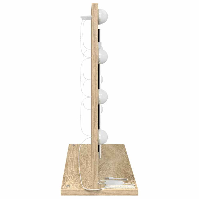 Oglindă de toaletă cu oglindă Stejar Sonoma 60 x 45 x 18 cm - WALTI WALTI