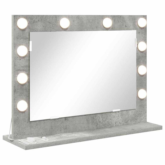 Oglindă de toaletă cu oglindă Gri din beton 60 x 45 x 18 cm - WALTI WALTI