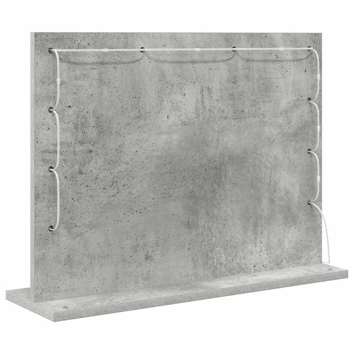 Oglindă de toaletă cu oglindă Gri din beton 60 x 45 x 18 cm - WALTI WALTI