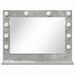 Oglindă de toaletă cu oglindă Gri din beton 60 x 45 x 18 cm - WALTI WALTI