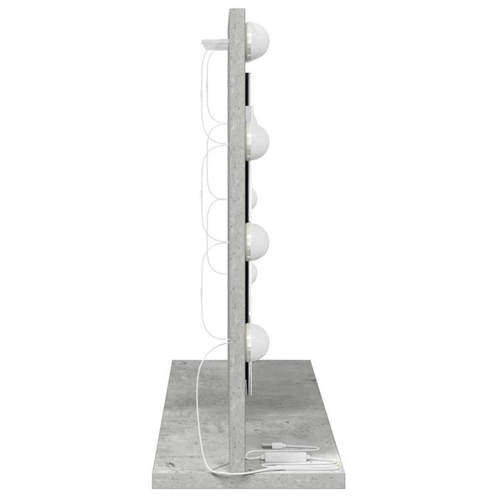 Oglindă de toaletă cu oglindă Gri din beton 60 x 45 x 18 cm - WALTI WALTI