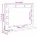 Oglindă de toaletă cu oglindă Gri din beton 60 x 45 x 18 cm - WALTI WALTI