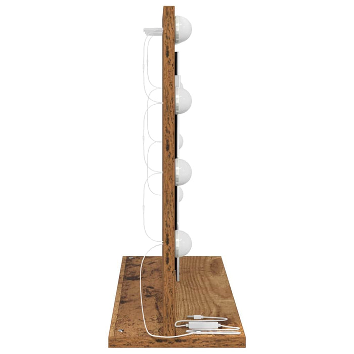 Oglindă de toaletă cu oglindă Lemn Vechi 60 x 45 x 18 cm - WALTI WALTI