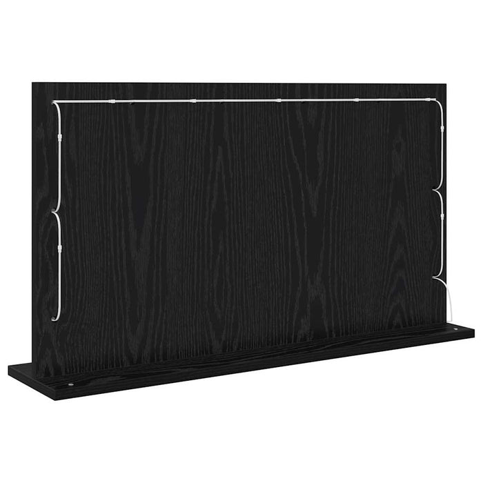 Oglindă de toaletă cu oglindă Stejar Negru 80 x 45 x 18 cm - WALTI WALTI