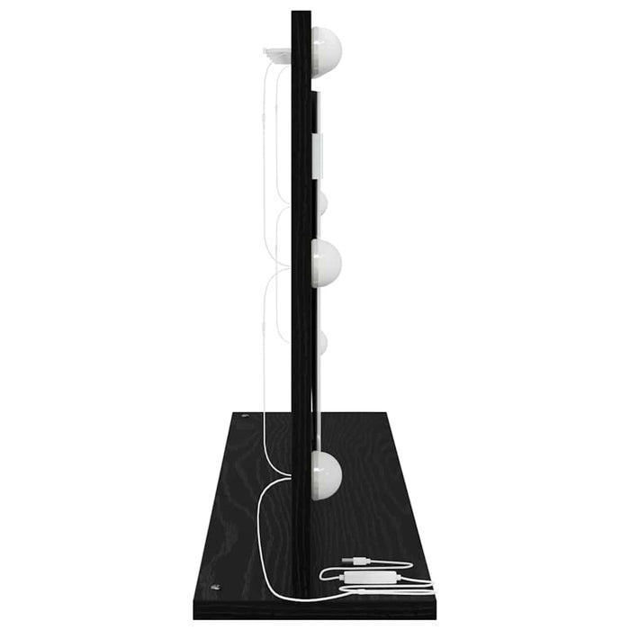 Oglindă de toaletă cu oglindă Stejar Negru 80 x 45 x 18 cm - WALTI WALTI