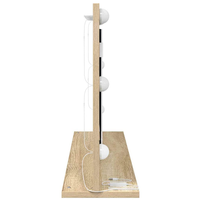 Oglindă de toaletă cu oglindă Stejar Sonoma 80 x 45 x 18 cm - WALTI WALTI