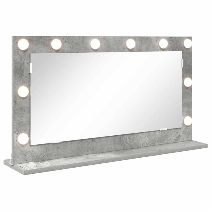 Oglindă de toaletă cu oglindă Gri din beton 80 x 45 x 18 cm - WALTI WALTI