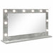 Oglindă de toaletă cu oglindă Gri din beton 80 x 45 x 18 cm - WALTI WALTI